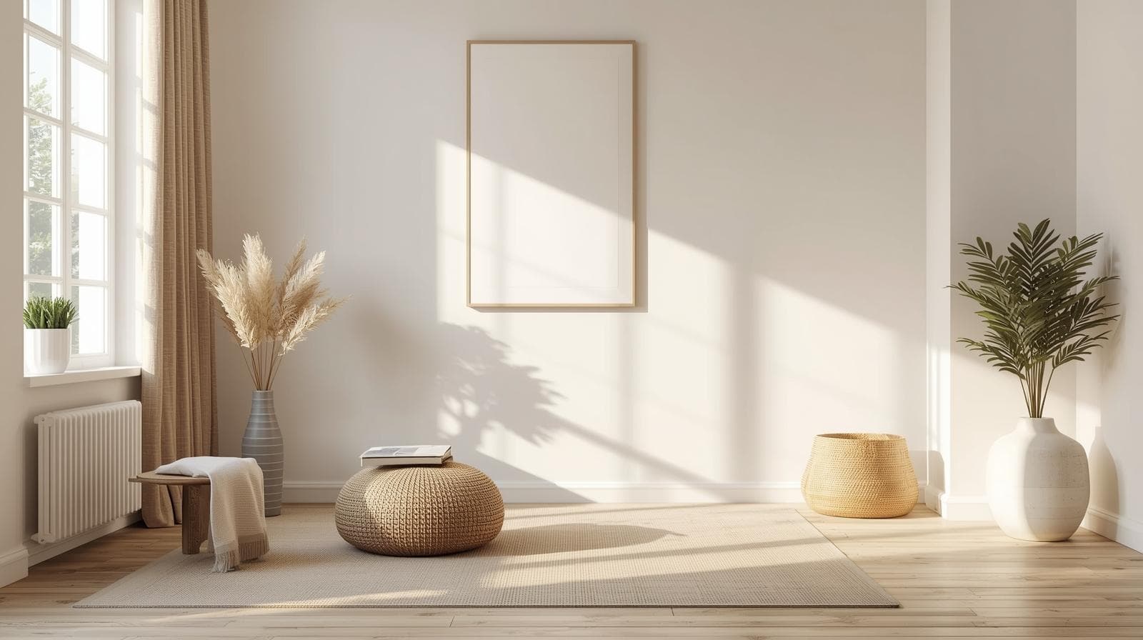 밝은 톤으로 정돈된 아파트 실내 공간